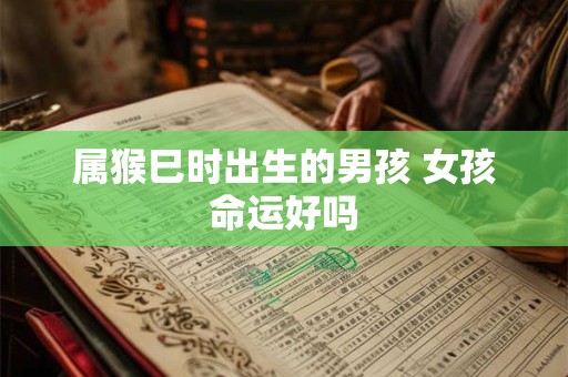 属猴巳时出生的男孩 女孩命运好吗