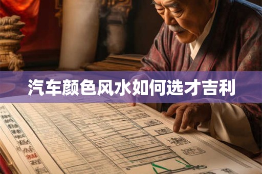详细阅读:汽车颜色风水如何选才吉利 汽车颜色风水如何选才吉利