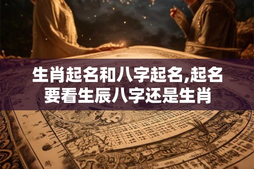 生肖起名和八字起名,起名要看生辰八字还是生肖