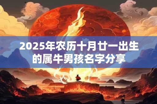 2025年农历十月廿一出生的属牛男孩名字分享
