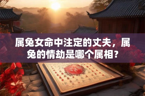 属兔女命中注定的丈夫，属兔的情劫是哪个属相？