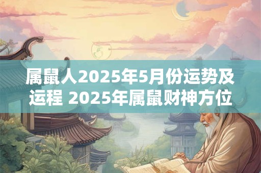 属鼠人2025年5月份运势及运程 2025年属鼠财神方位