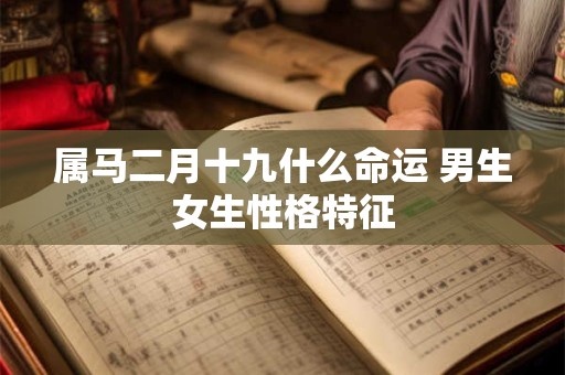 属马二月十九什么命运 男生女生性格特征