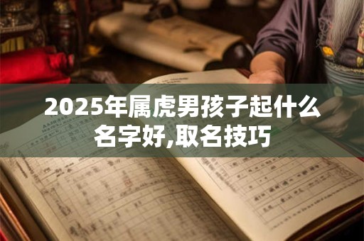 2025年属虎男孩子起什么名字好,取名技巧