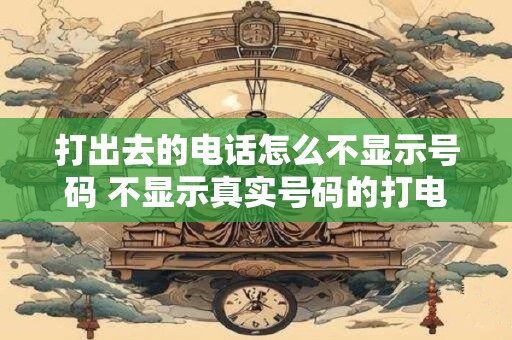 打出去的电话怎么不显示号码 不显示真实号码的打电话软件