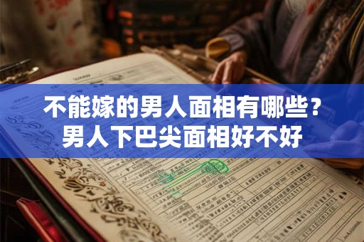 不能嫁的男人面相有哪些？男人下巴尖面相好不好