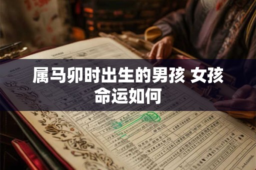 属马卯时出生的男孩 女孩命运如何