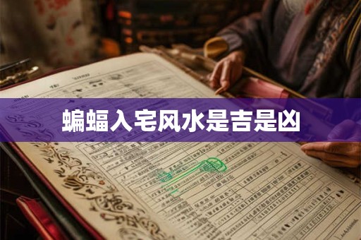 蝙蝠入宅风水是吉是凶