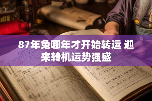 87年兔哪年才开始转运 迎来转机运势强盛