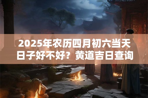 2025年农历四月初六当天日子好不好？黄道吉日查询