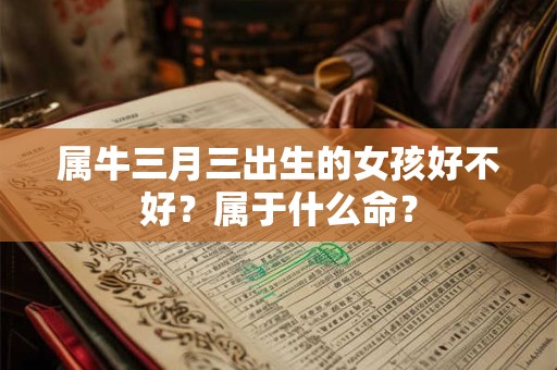 属牛三月三出生的女孩好不好？属于什么命？