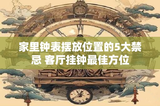家里钟表摆放位置的5大禁忌 客厅挂钟最佳方位
