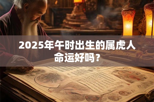 2025年午时出生的属虎人命运好吗？