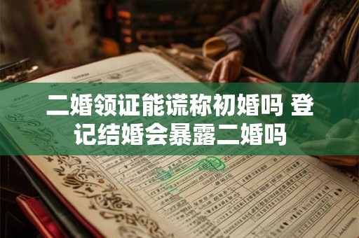 二婚领证能谎称初婚吗 登记结婚会暴露二婚吗