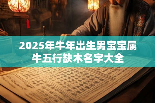 2025年牛年出生男宝宝属牛五行缺木名字大全