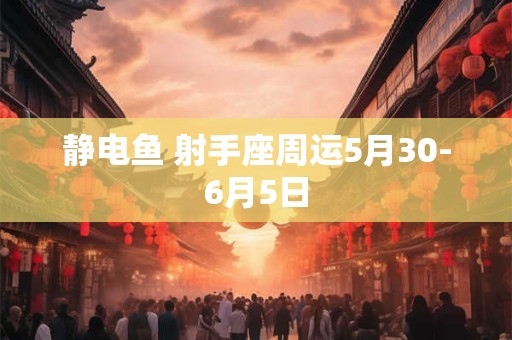 静电鱼 射手座周运5月30-6月5日