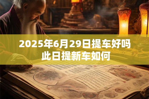 2025年6月29日提车好吗 此日提新车如何