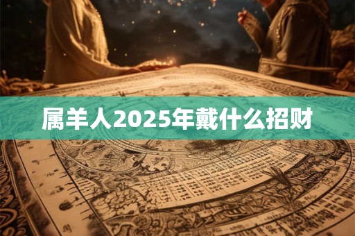 属羊人2025年戴什么招财