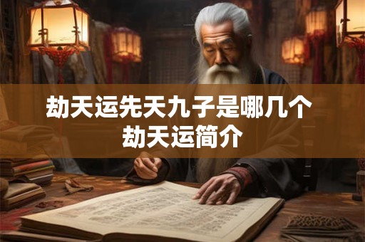 劫天运先天九子是哪几个 劫天运简介