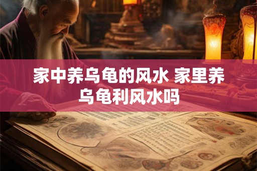 家中养乌龟的风水 家里养乌龟利风水吗