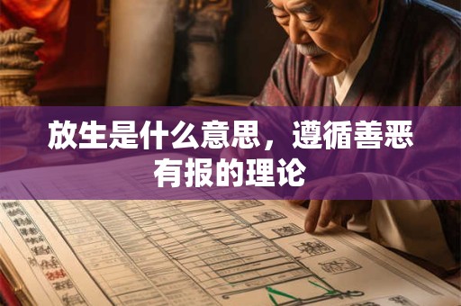 放生是什么意思，遵循善恶有报的理论