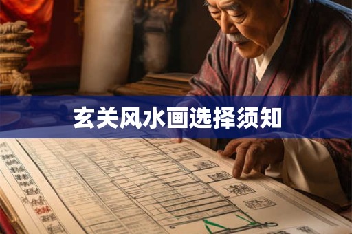 玄关风水画选择须知