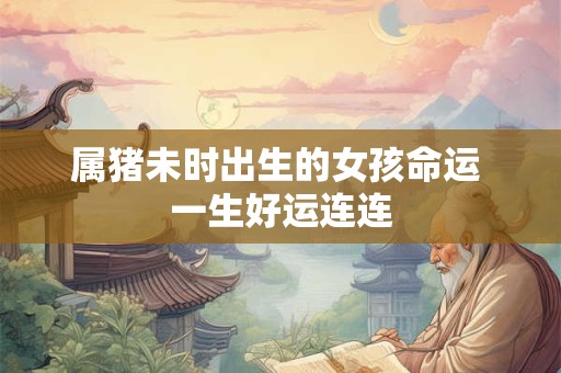 属猪未时出生的女孩命运 一生好运连连
