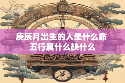 庚辰月出生的人是什么命 五行属什么缺什么