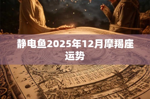 静电鱼2025年12月摩羯座运势