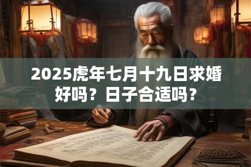 2025虎年七月十九日求婚好吗？日子合适吗？