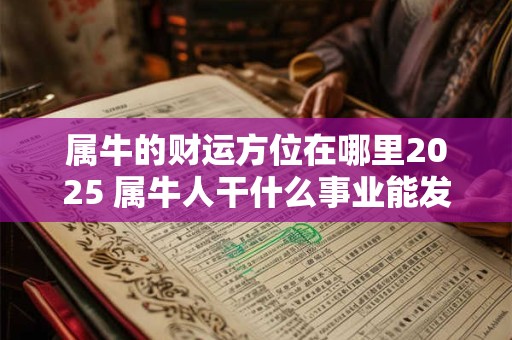 属牛的财运方位在哪里2025 属牛人干什么事业能发财
