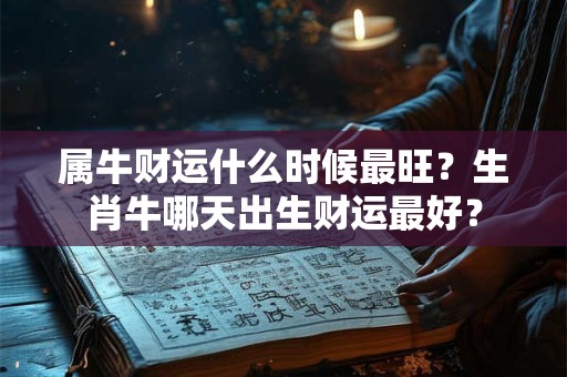 属牛财运什么时候最旺？生肖牛哪天出生财运最好？