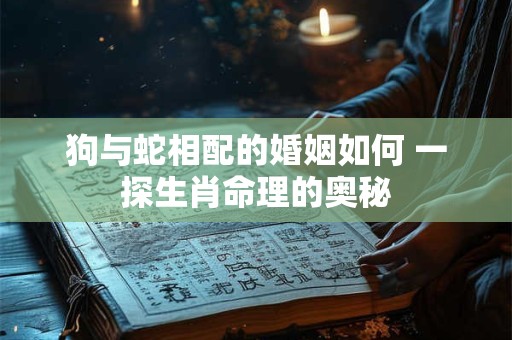 狗与蛇相配的婚姻如何 一探生肖命理的奥秘