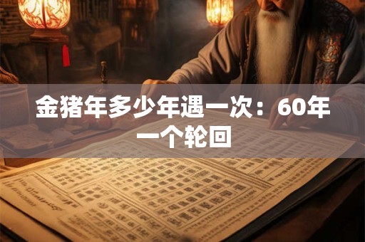 金猪年多少年遇一次：60年一个轮回