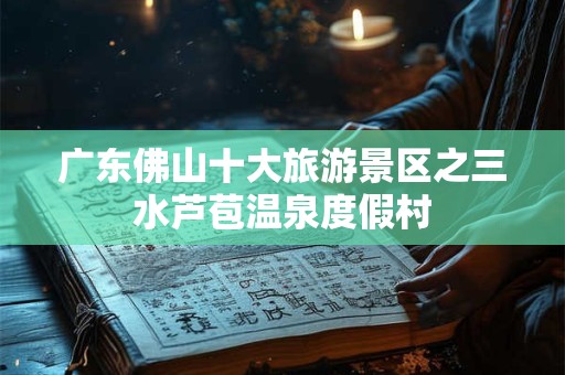 广东佛山十大旅游景区之三水芦苞温泉度假村