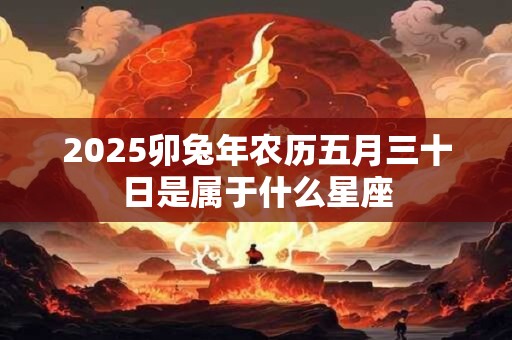 2025卯兔年农历五月三十日是属于什么星座