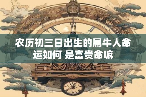 农历初三日出生的属牛人命运如何 是富贵命嘛