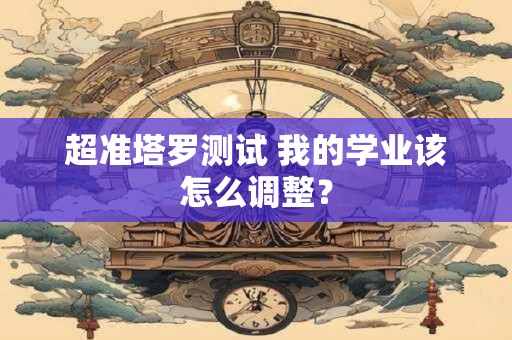 超准塔罗测试 我的学业该怎么调整？