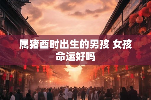 属猪酉时出生的男孩 女孩命运好吗
