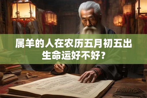 属羊的人在农历五月初五出生命运好不好？