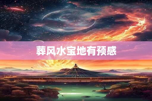 葬风水宝地有预感