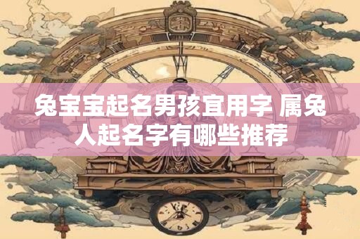 详细阅读:兔宝宝起名男孩宜用字 属兔人起名字有哪些推荐 兔宝宝起名男孩宜用字 属兔人起名字有哪些推荐