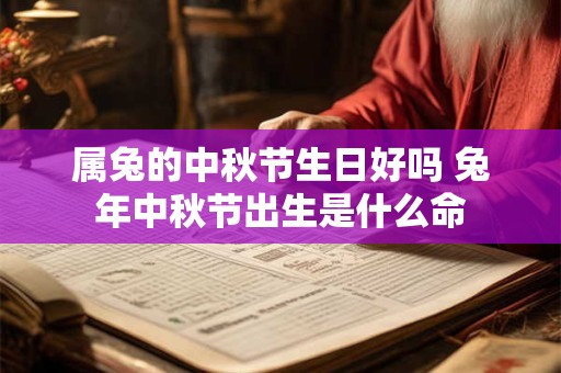 属兔的中秋节生日好吗 兔年中秋节出生是什么命