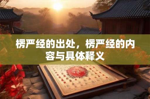 楞严经的出处，楞严经的内容与具体释义