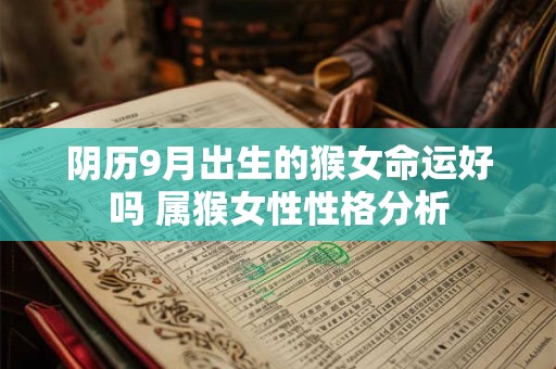 阴历9月出生的猴女命运好吗 属猴女性性格分析