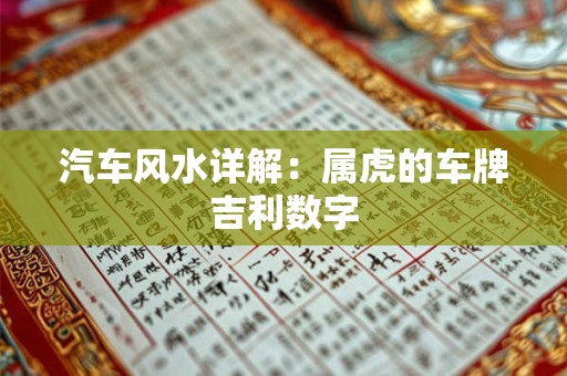 汽车风水详解：属虎的车牌吉利数字