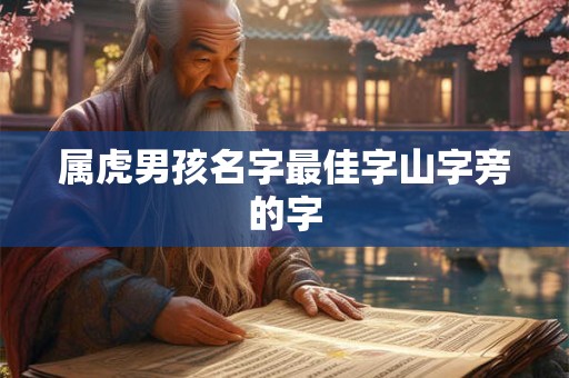 属虎男孩名字最佳字山字旁的字