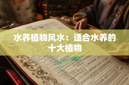 水养植物风水：适合水养的十大植物