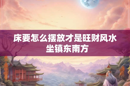 床要怎么摆放才是旺财风水  坐镇东南方