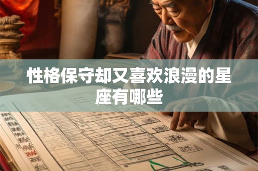 性格保守却又喜欢浪漫的星座有哪些